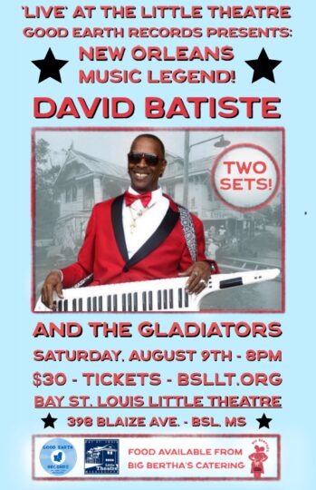 'LIVE' at the Little Theatre - DAVID BATISTE & THE GLADIATORS